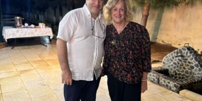 Nariman Mammadov, IYFF founder with Nurit Greenger. Photo: Nurit Greenger