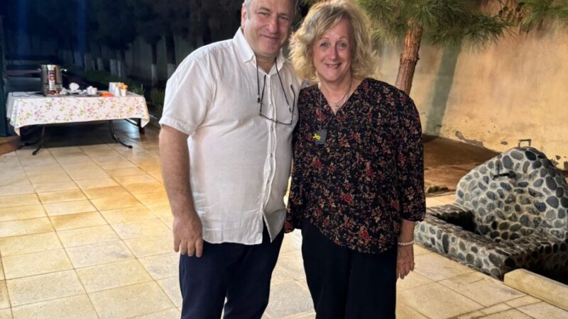 Nariman Mammadov, IYFF founder with Nurit Greenger. Photo: Nurit Greenger