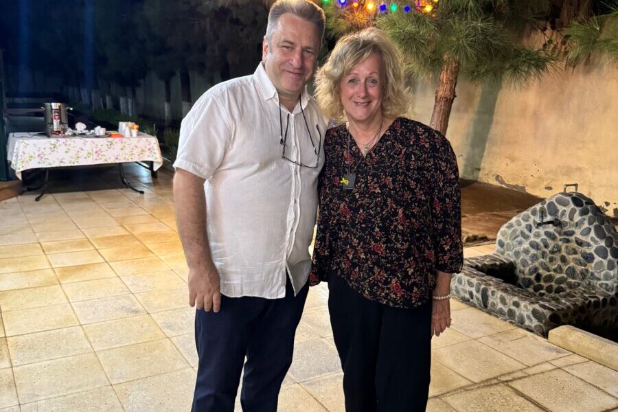 Nariman Mammadov, IYFF founder with Nurit Greenger. Photo: Nurit Greenger