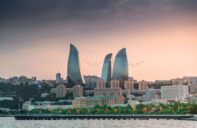 the flame towers baku azerbaijan