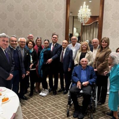 Hon. Consul General Vugar Gurbanov was guest speaker, with his wife and daughter, at the Sephardic Tiferet Israel Temple in Los Angeles, California.